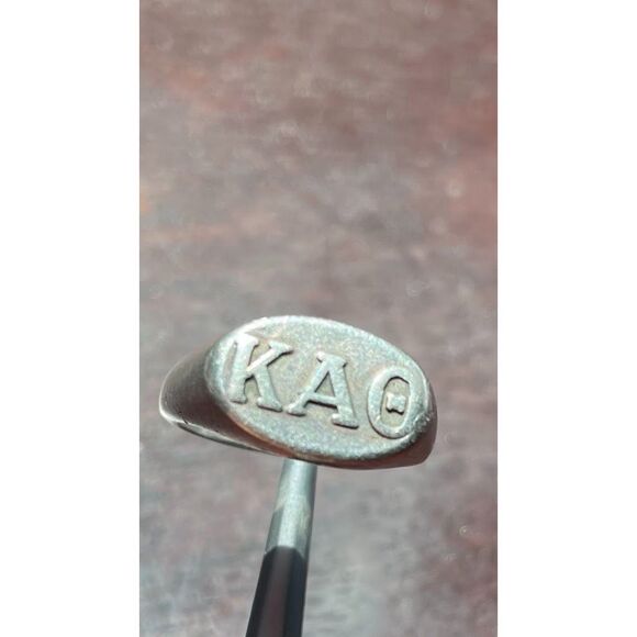 VTG. Rare Sorority Ring Kappa Alpha Theta Sterling Ring Signet Ring Sz.3.75 .925 - Picture 1 of 8